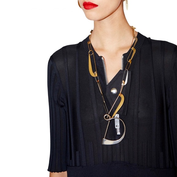 CÉLINE BLACK RIBBED MIDI DRESS SIZE XS PHOEBE PHILO - Picture 2 of 8